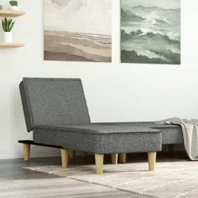Sofá diván de tela gris oscuro de vidaXL, Divanes - Ref: Foro24-352832, Precio: 146,11 €, Descuento: %