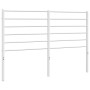 Cabecero de metal blanco 150 cm de vidaXL, Cabeceros y pies de cama - Ref: Foro24-352402, Precio: 32,02 €, Descuento: %