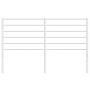 Cabecero de metal blanco 150 cm de vidaXL, Cabeceros y pies de cama - Ref: Foro24-352402, Precio: 32,02 €, Descuento: %