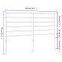 Cabecero de metal blanco 150 cm de vidaXL, Cabeceros y pies de cama - Ref: Foro24-352402, Precio: 32,02 €, Descuento: %