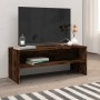 Mueble de TV madera contrachapada roble ahumado 100x40x40 cm en Muebles TV | Comprar online en Foru.es
