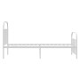 Estructura cama metal cabecero y estribo blanca 100x190 cm de vidaXL, Camas y somieres - Ref: Foro24-353696, Precio: 82,01 €,...