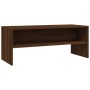 Mueble de TV madera contrachapada roble marrón 100x40x40 cm en Muebles TV | Comprar online en Foru.es