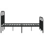 Estructura de cama cabecero y estribo metal negro 140x200 cm de vidaXL, Camas y somieres - Ref: Foro24-353654, Precio: 128,07...