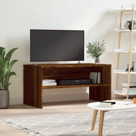Mueble de TV madera de ingeniería marrón roble 80x40x40 cm en Muebles TV | Comprar online en Foru.es