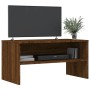 Mueble de TV madera de ingeniería marrón roble 80x40x40 cm en Muebles TV | Comprar online en Foru.es