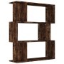 Estantería/Biombo madera aglomerada roble ahumado 80x24x96 cm en Librerías y estanterías | Comprar online en Foru.es