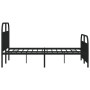 Estructura de cama cabecero y estribo metal negro 160x200 cm de vidaXL, Camas y somieres - Ref: Foro24-353656, Precio: 168,21...