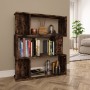 Estantería/Biombo madera aglomerada roble ahumado 80x24x96 cm en Librerías y estanterías | Comprar online en Foru.es
