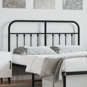 Cabecero de metal negro 150 cm de vidaXL, Cabeceros y pies de cama - Ref: Foro24-352612, Precio: 53,12 €, Descuento: %