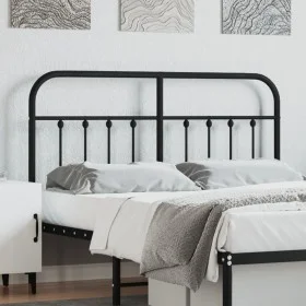 Schwarzes Metallkopfteil 150 cm von vidaXL, Kopf- und Fußteile - Ref: Foro24-352612, Preis: 52,09 €, Rabatt: %