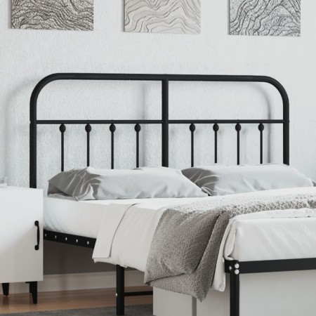 Cabecero de metal negro 150 cm de vidaXL, Cabeceros y pies de cama - Ref: Foro24-352612, Precio: 53,12 €, Descuento: %