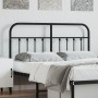 Cabecero de metal negro 150 cm de vidaXL, Cabeceros y pies de cama - Ref: Foro24-352612, Precio: 53,12 €, Descuento: %
