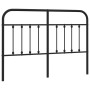 Cabecero de metal negro 150 cm de vidaXL, Cabeceros y pies de cama - Ref: Foro24-352612, Precio: 53,12 €, Descuento: %