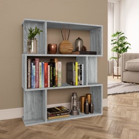 Estantería/Biombo madera contrachapada gris Sonoma 80x24x96 cm en Librerías y estanterías | Comprar online en Foru.es