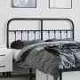 Cabecero de metal negro 150 cm de vidaXL, Cabeceros y pies de cama - Ref: Foro24-352612, Precio: 53,12 €, Descuento: %