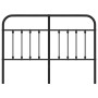 Cabecero de metal negro 150 cm de vidaXL, Cabeceros y pies de cama - Ref: Foro24-352612, Precio: 53,12 €, Descuento: %