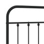 Cabecero de metal negro 150 cm de vidaXL, Cabeceros y pies de cama - Ref: Foro24-352612, Precio: 53,12 €, Descuento: %