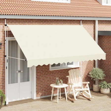 Toldo retráctil de operación manual 350 cm crema en Toldos | Comprar online en Foru.es