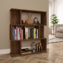 Estantería/Biombo madera contrachapada marrón roble 80x24x96 cm en Librerías y estanterías | Comprar online en Foru.es