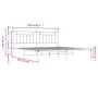 Estructura de cama con cabecero metal negro 200x200 cm de vidaXL, Camas y somieres - Ref: Foro24-353544, Precio: 132,69 €, De...