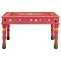 Mesa de centro madera maciza de mango rosa pintada a mano de vidaXL, Mesas de centro - Ref: Foro24-353762, Precio: 62,35 €, D...