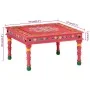 Mesa de centro madera maciza de mango rosa pintada a mano de vidaXL, Mesas de centro - Ref: Foro24-353762, Precio: 62,35 €, D...