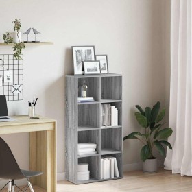 Estantería/Aparador madera contrachapada gris 66x30x130 cm en Librerías y estanterías | Comprar online en Foru.es
