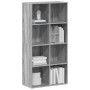 Estantería/Aparador madera contrachapada gris 66x30x130 cm en Librerías y estanterías | Comprar online en Foru.es