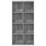 Estantería/Aparador madera contrachapada gris 66x30x130 cm en Librerías y estanterías | Comprar online en Foru.es
