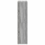 Estantería/Aparador madera contrachapada gris 66x30x130 cm en Librerías y estanterías | Comprar online en Foru.es