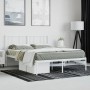 Estructura de cama de metal con cabecero blanca 150x200 cm de vidaXL, Camas y somieres - Ref: Foro24-352531, Precio: 102,31 €...