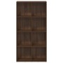 Estantería/Aparador contrachapada marrón roble 66x30x130 cm en Librerías y estanterías | Comprar online en Foru.es