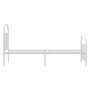 Estructura cama metal con cabecero y pie cama blanca 90x190 cm de vidaXL, Camas y somieres - Ref: Foro24-353694, Precio: 84,7...