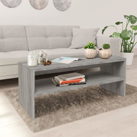 Mesa de centro madera contrachapada gris Sonoma 100x40x40 cm en Mesas de centro | Comprar online en Foru.es