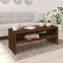 Mesa de centro madera contrachapada roble marrón 100x40x40 cm en Mesas de centro | Comprar online en Foru.es