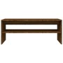 Mesa de centro madera contrachapada roble marrón 100x40x40 cm en Mesas de centro | Comprar online en Foru.es