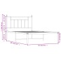 Estructura de cama de metal con cabecero blanco 107x203 cm de vidaXL, Camas y somieres - Ref: Foro24-353582, Precio: 86,96 €,...