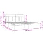 Estructura de cama con cabecero metal blanca 200x200 cm de vidaXL, Camas y somieres - Ref: Foro24-352634, Precio: 131,39 €, D...
