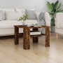 Mesa de centro madera contrachapada roble ahumado 60x60x42 cm en Mesas de centro | Comprar online en Foru.es