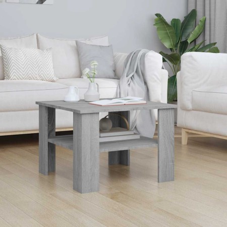 Mesa de centro de madera contrachapada gris Sonoma 60x60x42 cm en Mesas de centro | Comprar online en Foru.es