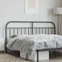 Cabecero de metal negro 193 cm de vidaXL, Cabeceros y pies de cama - Ref: Foro24-353672, Precio: 32,67 €, Descuento: %