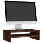 Soporte monitor madera contrachapada roble ahumado 42x24x13 cm en Muebles TV | Comprar online en Foru.es