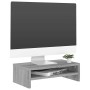 Soporte de monitor madera contrachapada gris Sonoma 42x24x13 cm en Muebles TV | Comprar online en Foru.es