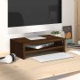 Soporte de monitor madera contrachapada roble marrón 42x24x13cm en Muebles TV | Comprar online en Foru.es