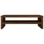 Soporte de monitor madera contrachapada roble marrón 42x24x13cm en Muebles TV | Comprar online en Foru.es