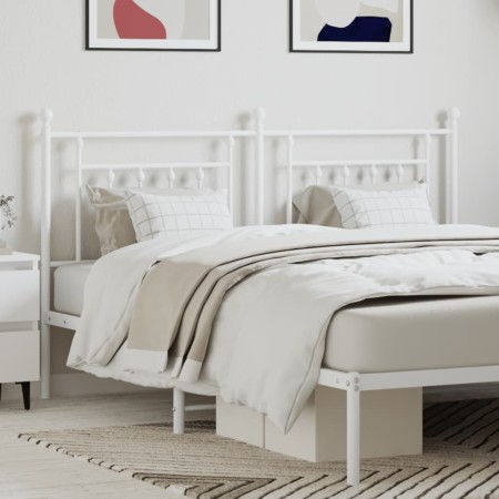 Cabecero de metal blanco 160 cm de vidaXL, Cabeceros y pies de cama - Ref: Foro24-353621, Precio: 51,73 €, Descuento: %