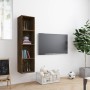Estantería/mueble de TV madera roble ahumado 143x30x36 cm en Estanterías | Comprar online en Foru.es