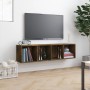 Estantería/mueble de TV madera roble ahumado 143x30x36 cm en Estanterías | Comprar online en Foru.es