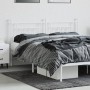 Cabecero de metal blanco 160 cm de vidaXL, Cabeceros y pies de cama - Ref: Foro24-353621, Precio: 51,73 €, Descuento: %